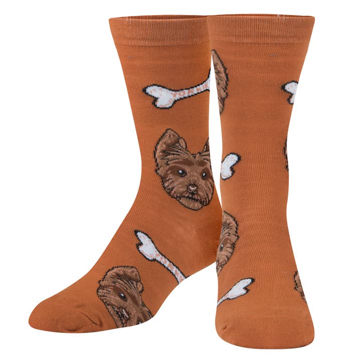 Crazy Socks - Womens Crew - Yorkie for wholesale by Crazy Socks