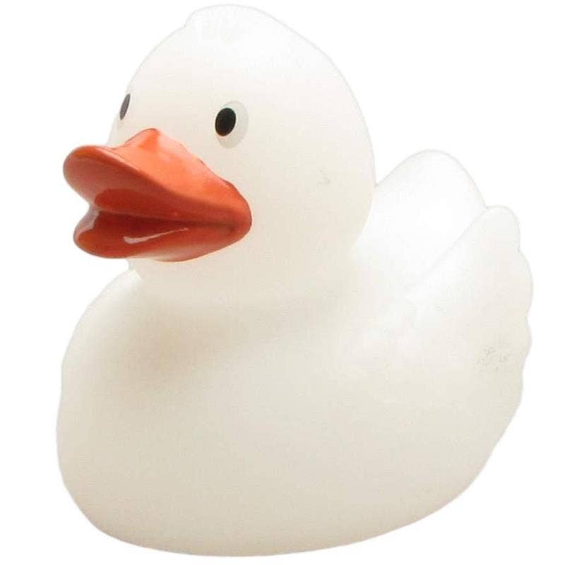Duckshop – wholesale Badleksak - Baby – Gummi Duck Magic Duck UV färgförändring vit till rosa - gummi anka0