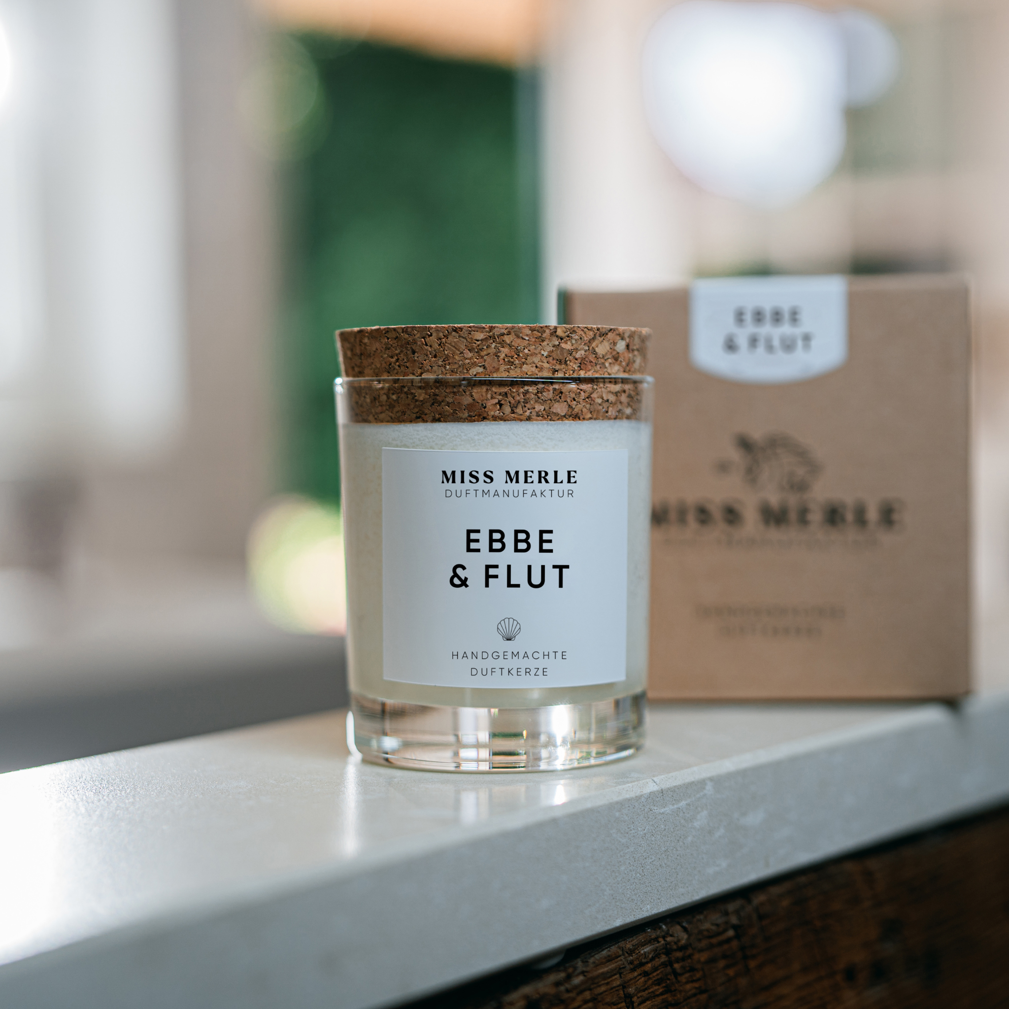 MISS MERLE Duftmanufaktur - Wholesale Jar/Filled Candle - Scented Candle EBBE & FLUT 150g - Fresh Sea Breeze2