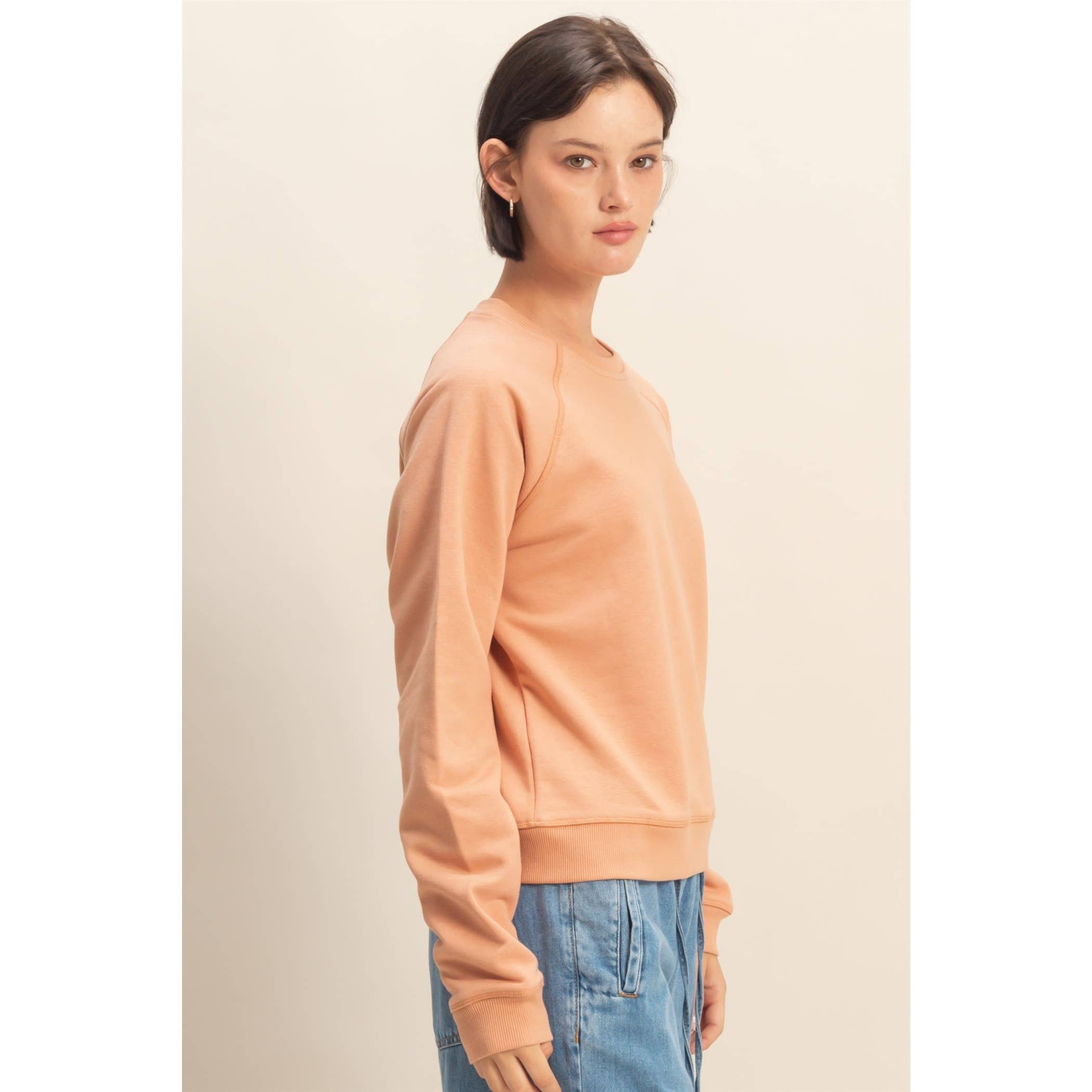 HYFVE - Vendita all'ingrosso Felpa - Donna - Felpa Comoda con Girocollo e Maniche Raglan14