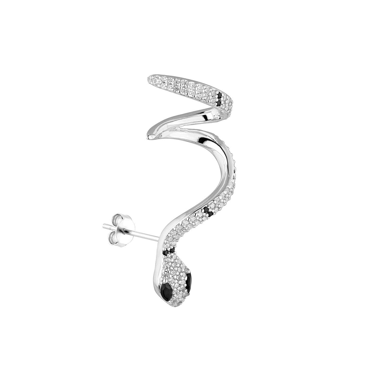EarCandy Jewelry - Wholesale Cuff/Wrap Earrings - MANIKE SILVER MULTIPLE PIERCING EARRING1