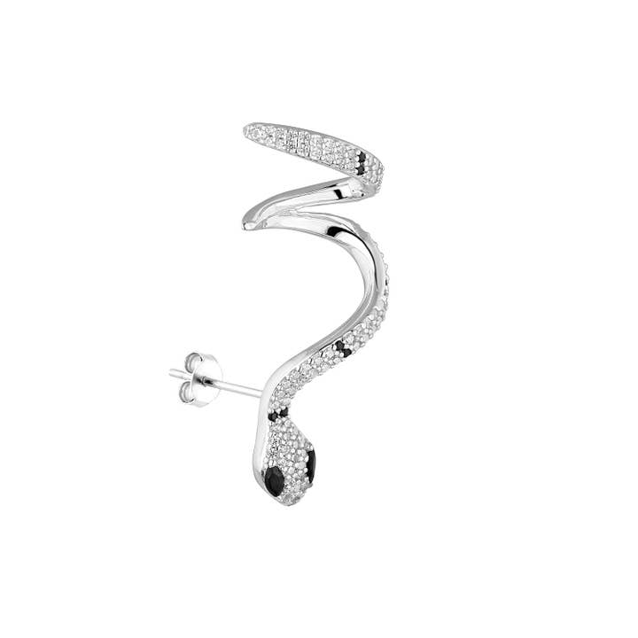 EarCandy Jewelry - Wholesale Cuff/Wrap Earrings - MANIKE SILVER MULTIPLE PIERCING EARRING1