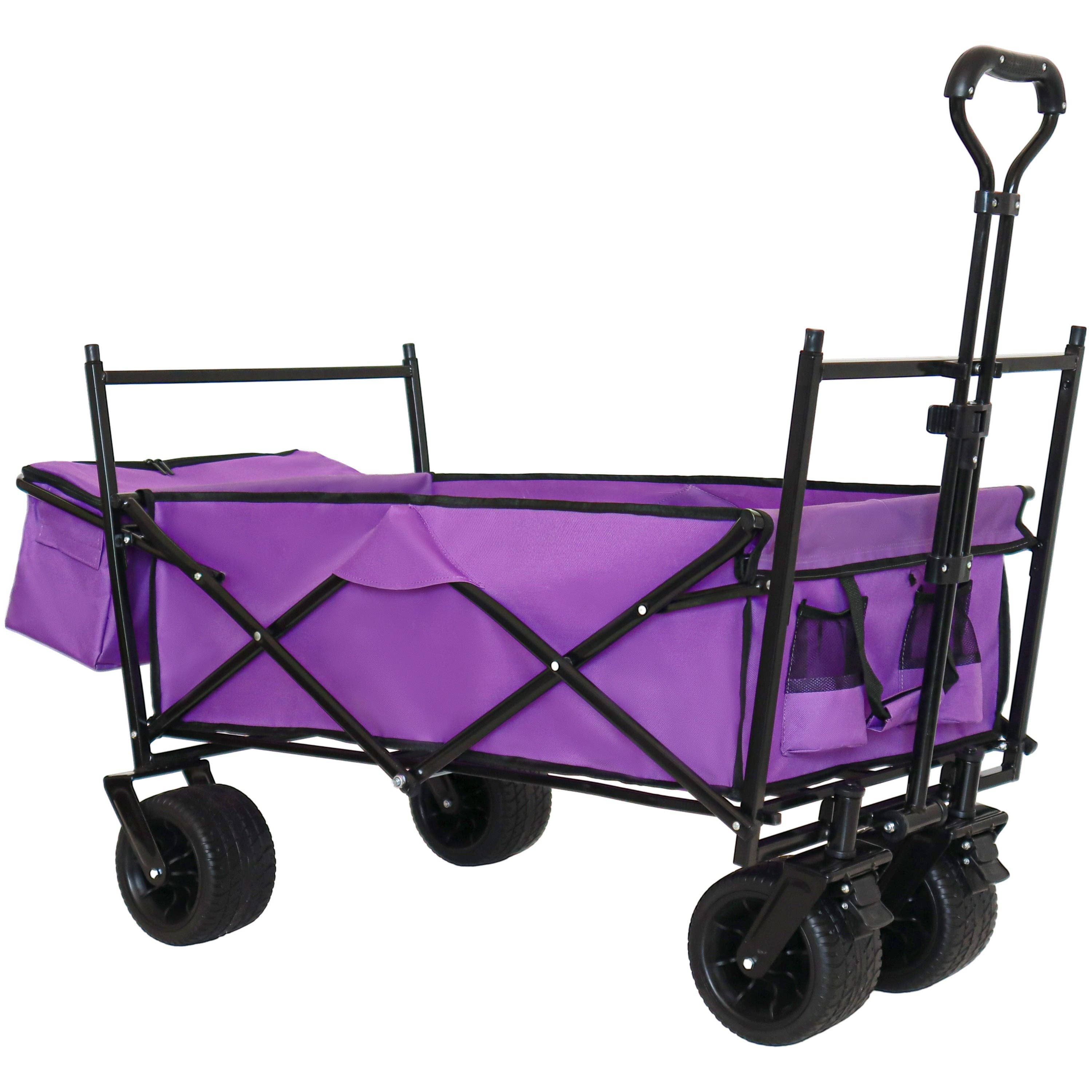 39F Inc. - Wholesale Shopping Cart - 480lbs Foldable Wagon with Canopy & All-Terrain Wheels8