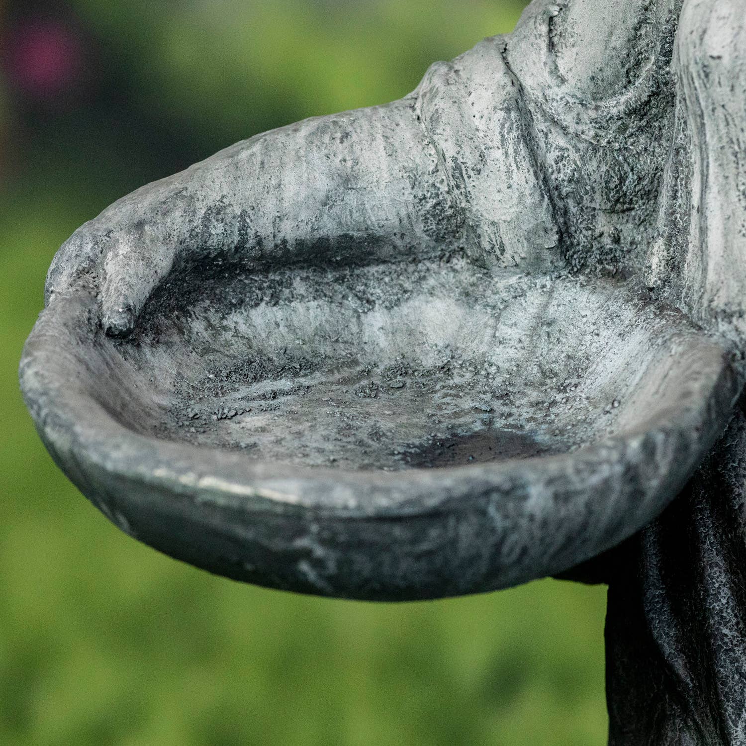 Zaer Ltd. International - Wholesale Outdoor Ornament/Decor - 38" Tall Standing Girl w/Bird "Holly" Magnesium- 2 Colors6