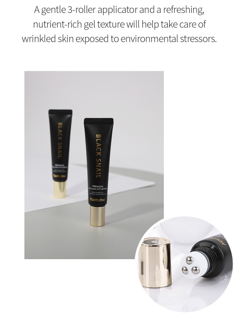 Best Beauty Group - Wholesale Eye Cream/Gel - FARMSTAY Black Snail Premium Rolling Eye Serum10