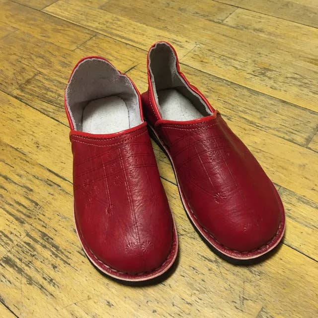 HandmadeBestSeller - Vente Chaussons – unisexe - Babouches marocaines unisexes en cuir biologique7