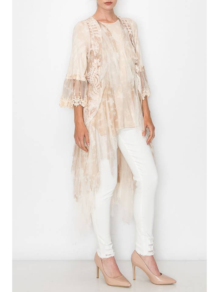 CROCHET VEST WITH MESH LAYERS-T4066 NAT-TP STAR for wholesale on Faire1