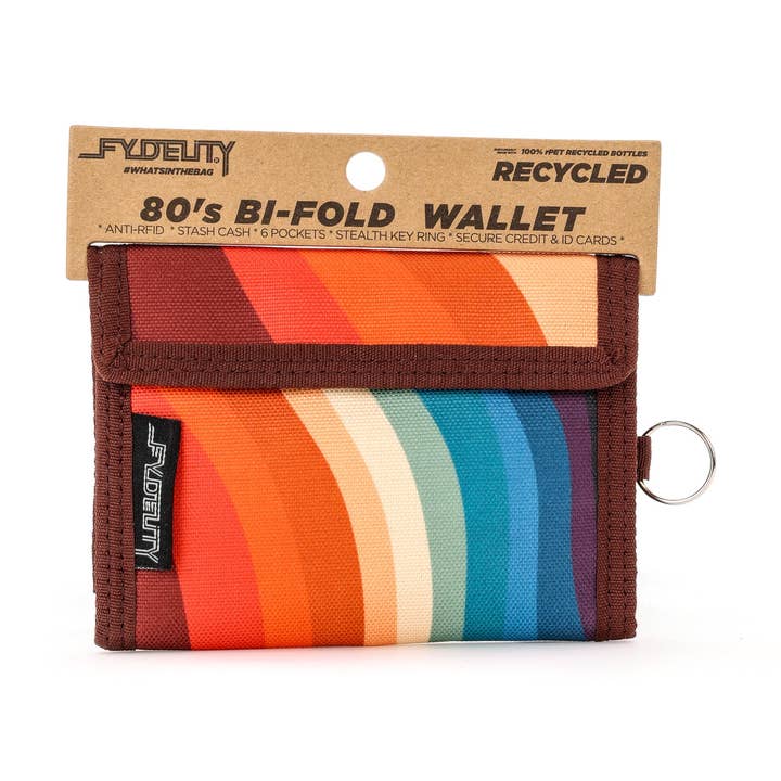 Fydelity - Wholesale Wallet - Unisex - 80732: 80's Wallet | RFID Blocking | Recycled RPET | Groovy0