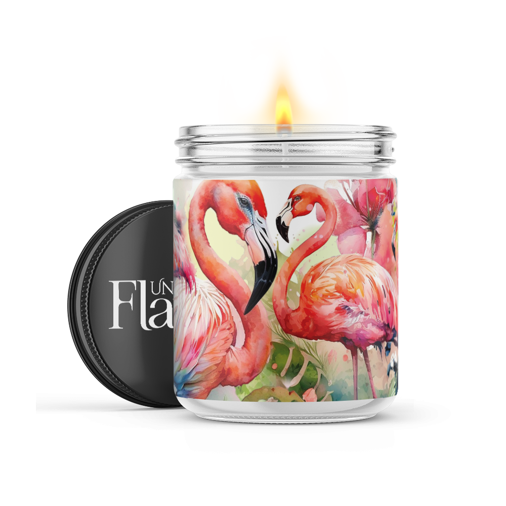 Uncommon Flame - Wholesale Jar/Filled Candle - Beauty of Flamingos Candle0