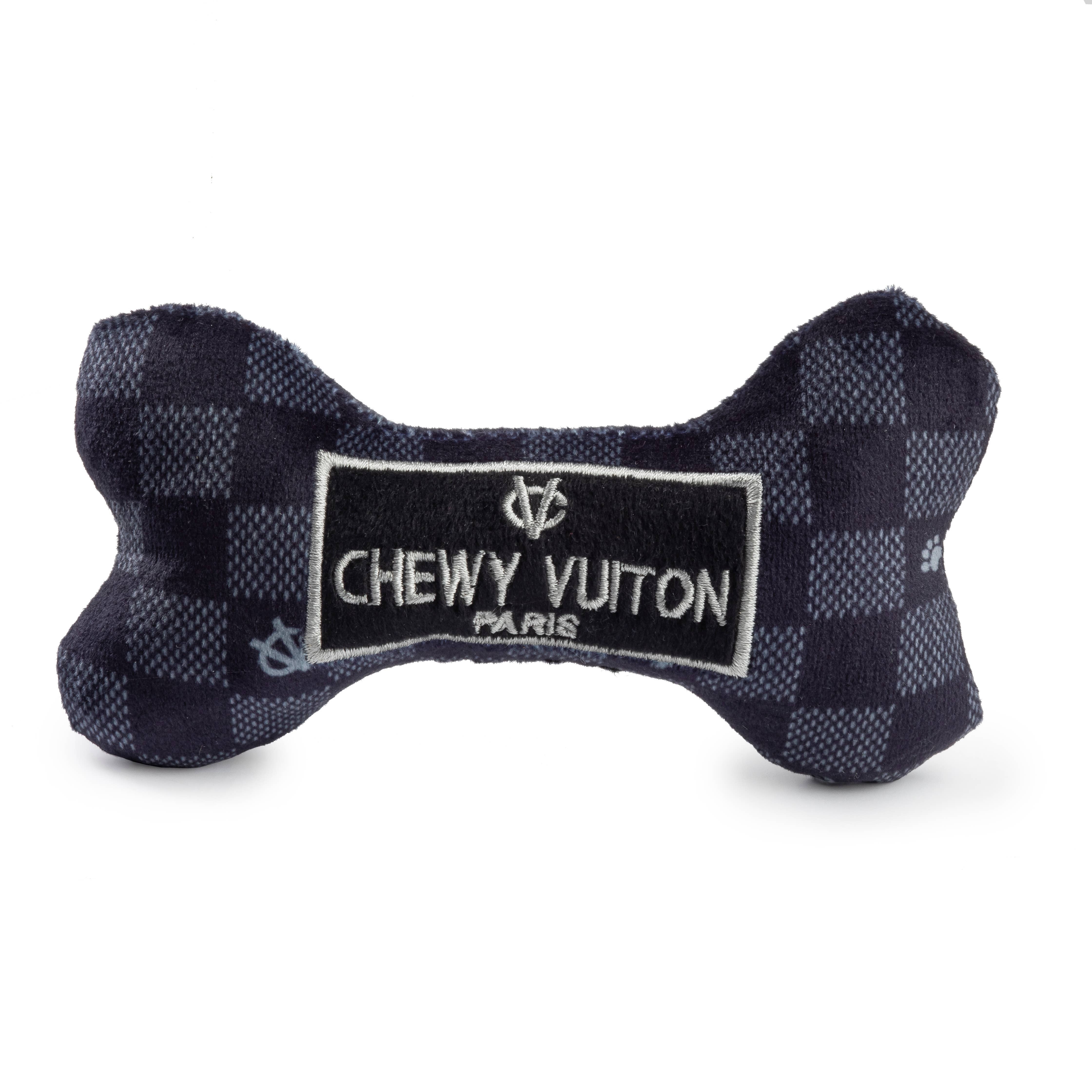 Haute Diggity Dog - Wholesale Piepspeeltje - Hond - Black Checker Chewy Vuiton Bone Squeaker hondenspeelgoed10