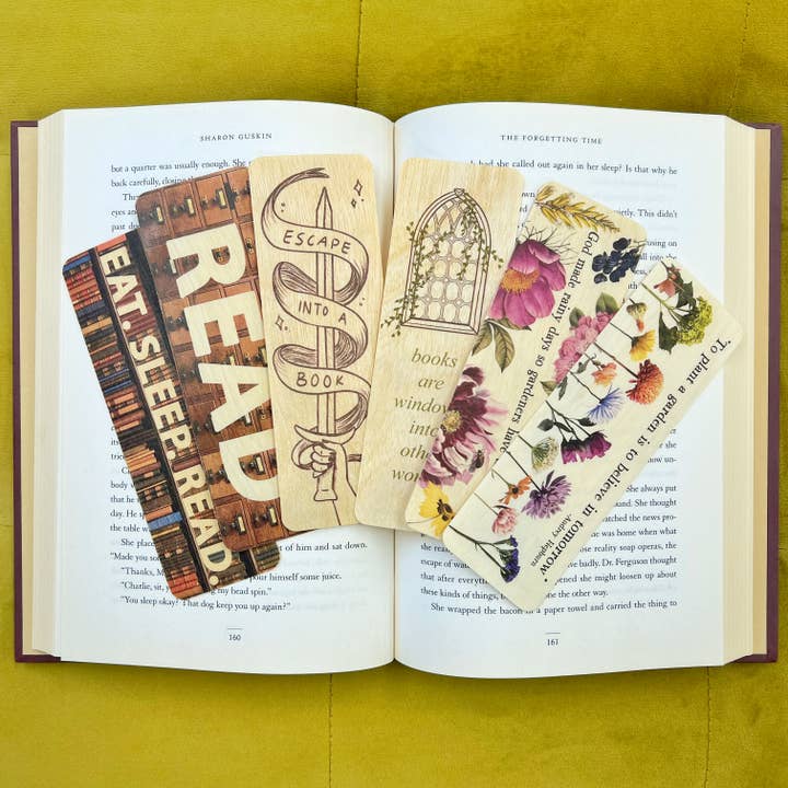 Fly Paper Products - Wholesale Bookmark - Plant A Garden Believe Audrey Hepburn Wooden Bookmark2