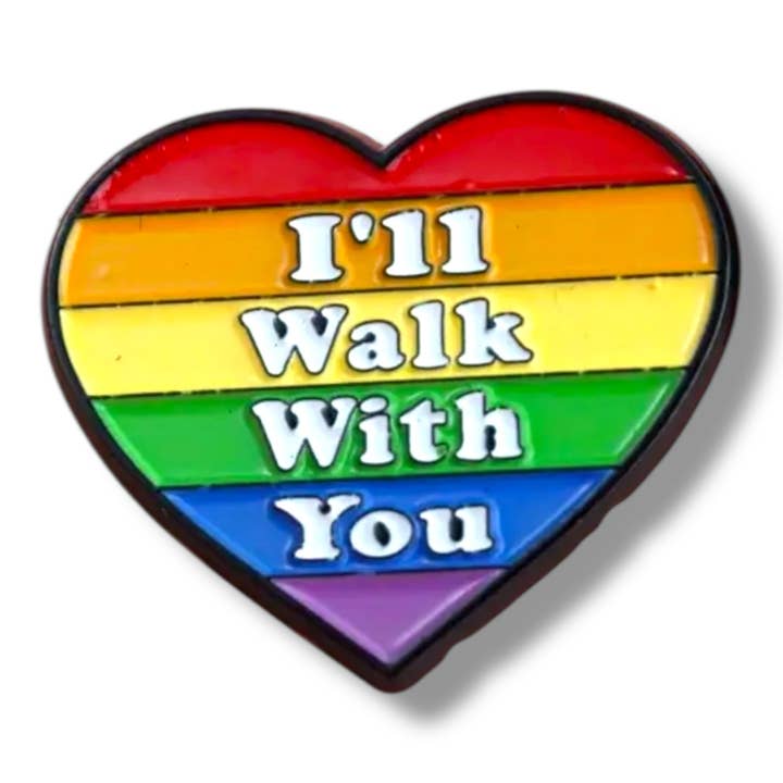 Kinky Pleasure - KPB016 - Märke / Pin - Hjärta Jag Går Med Dig - 2,5x3cm för wholesale av Kinky Pleasure