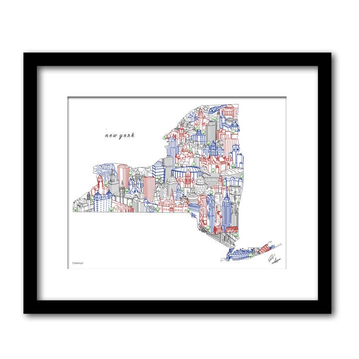 Decoração de parede de Nova York por atacado de Townsville Art