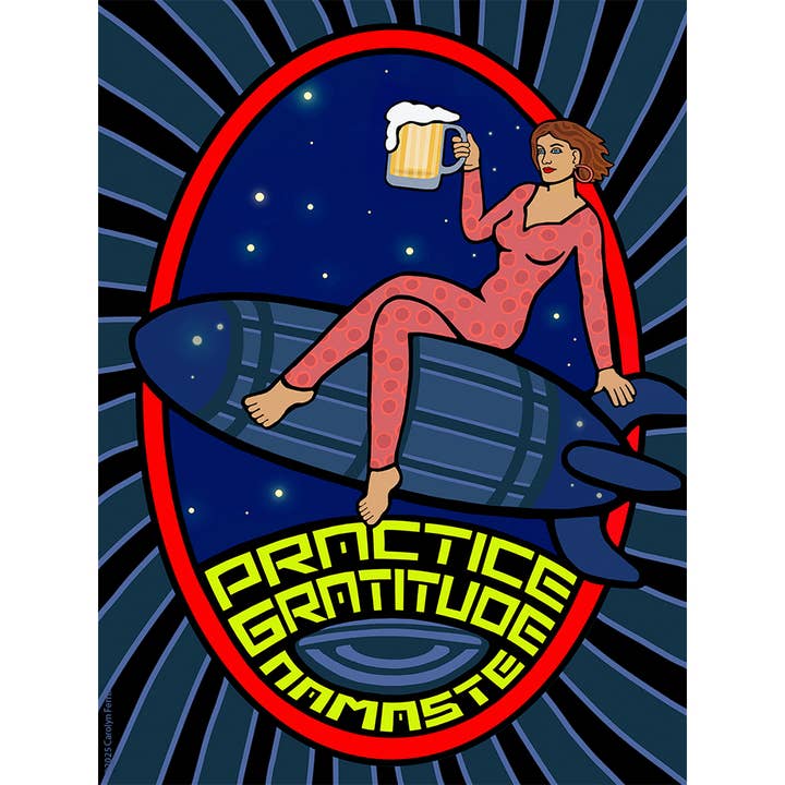 Practice Gratitude — Epic 5-Foot Canvas for wholesale by Carolyn Ferris Art