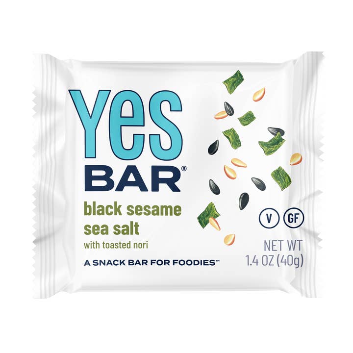 YES Bar® - Low Sugar Snack Bars - Wholesale Snack Bar - Black Sesame Sea Salt - Premium Real Food Snack Bar8