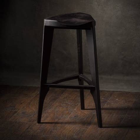 Banco Terza Preto – Madeira Maciça – Banco de Madeira Preto Fosco por atacado de Meda furniture