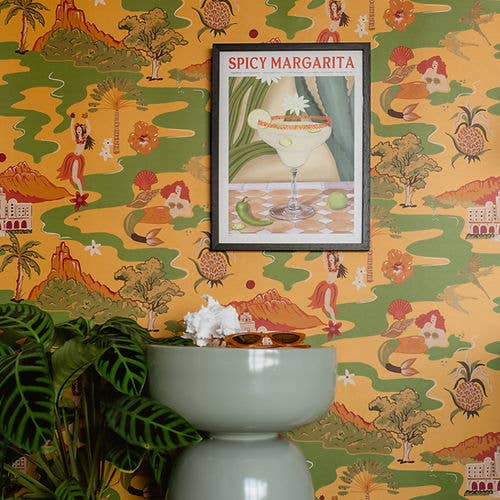 Mahalo Tapet I Ananas for engroshandel hos Wear the Walls