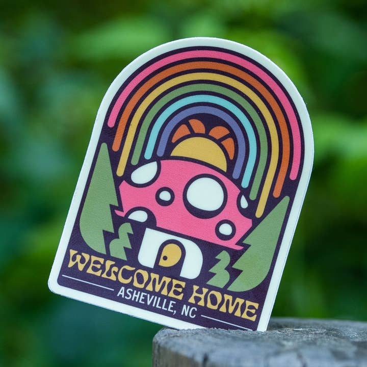 Menottees - Wholesale Sticker - Welcome Home | Asheville Sticker0