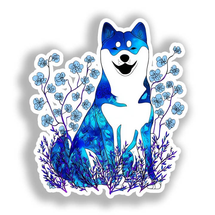 Autocolante de Cão Akita # A018817 por atacado de Yoonek Graphics