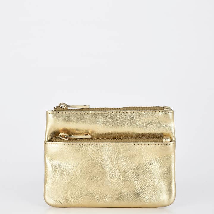 GABEE PRODUCTS - Wholesale Coin purse – Women’s - Comet Metallic Leather Card & Coin Purse3