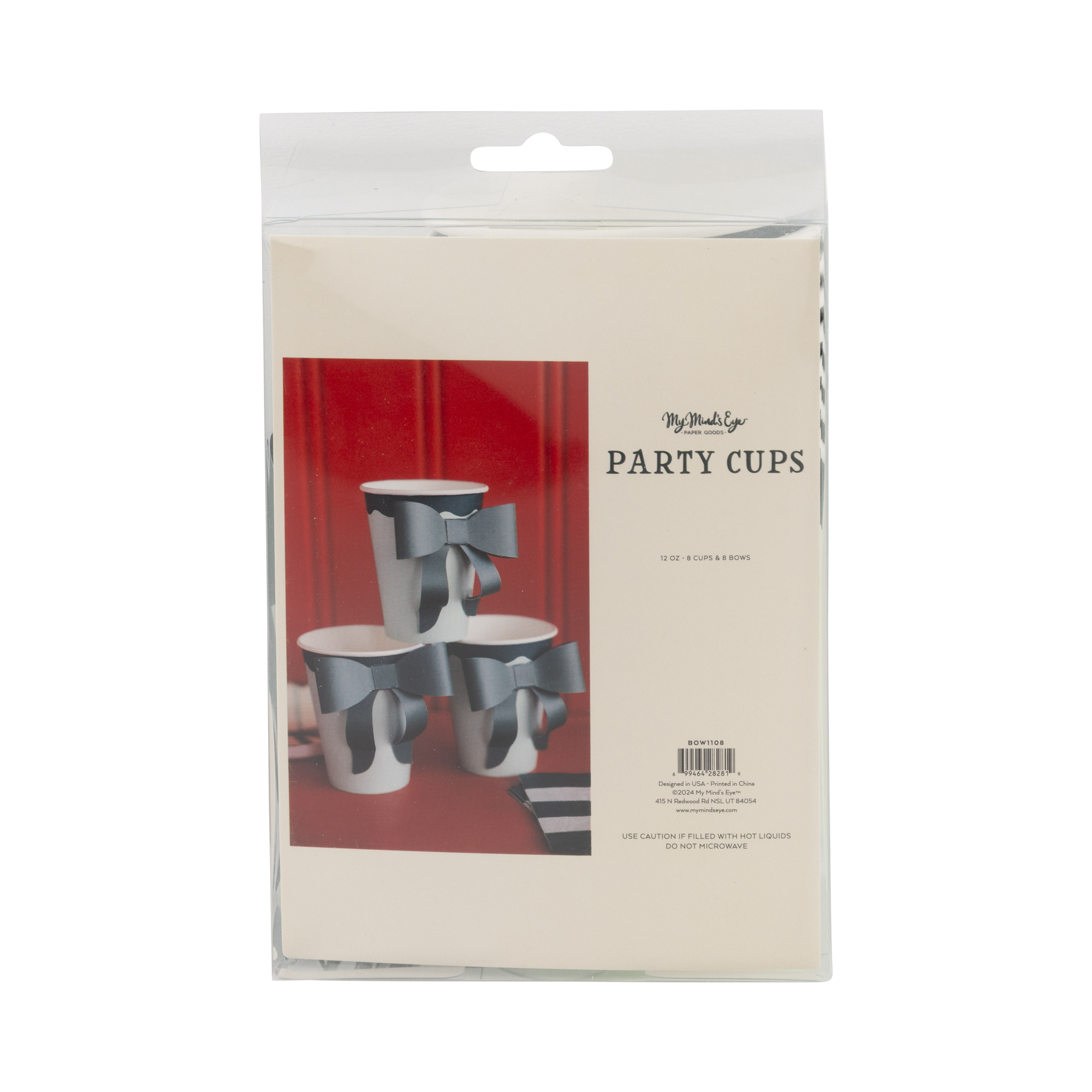 My Mind’s Eye - Wholesale Disposable Cup - BOW1108 - Mint and Green Bow Paper Cups7