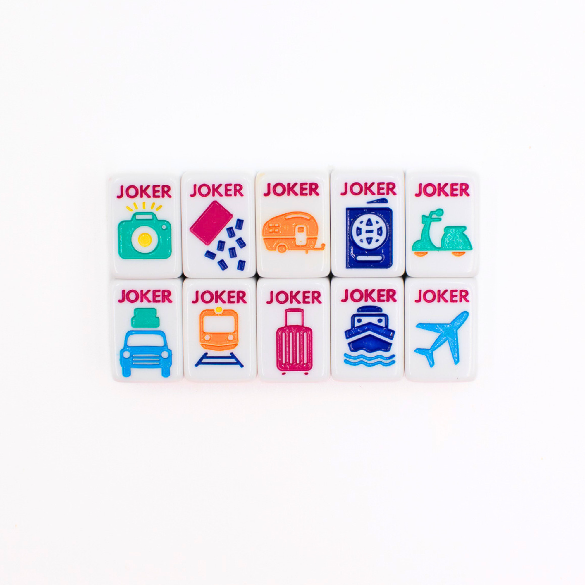 My Fair Mahjong - Wholesale Board Game - MINI TRAVEL MAHJONG  |  Mini Anywhere Series  |  White6
