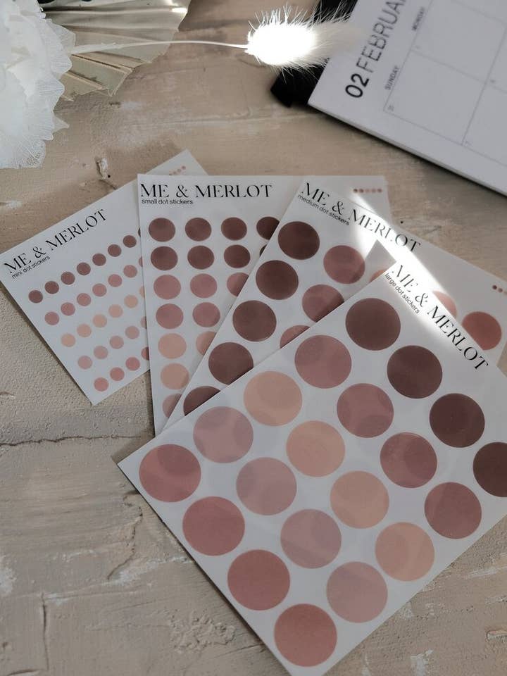 Merlot Dot Labels for wholesale by Dear Joie