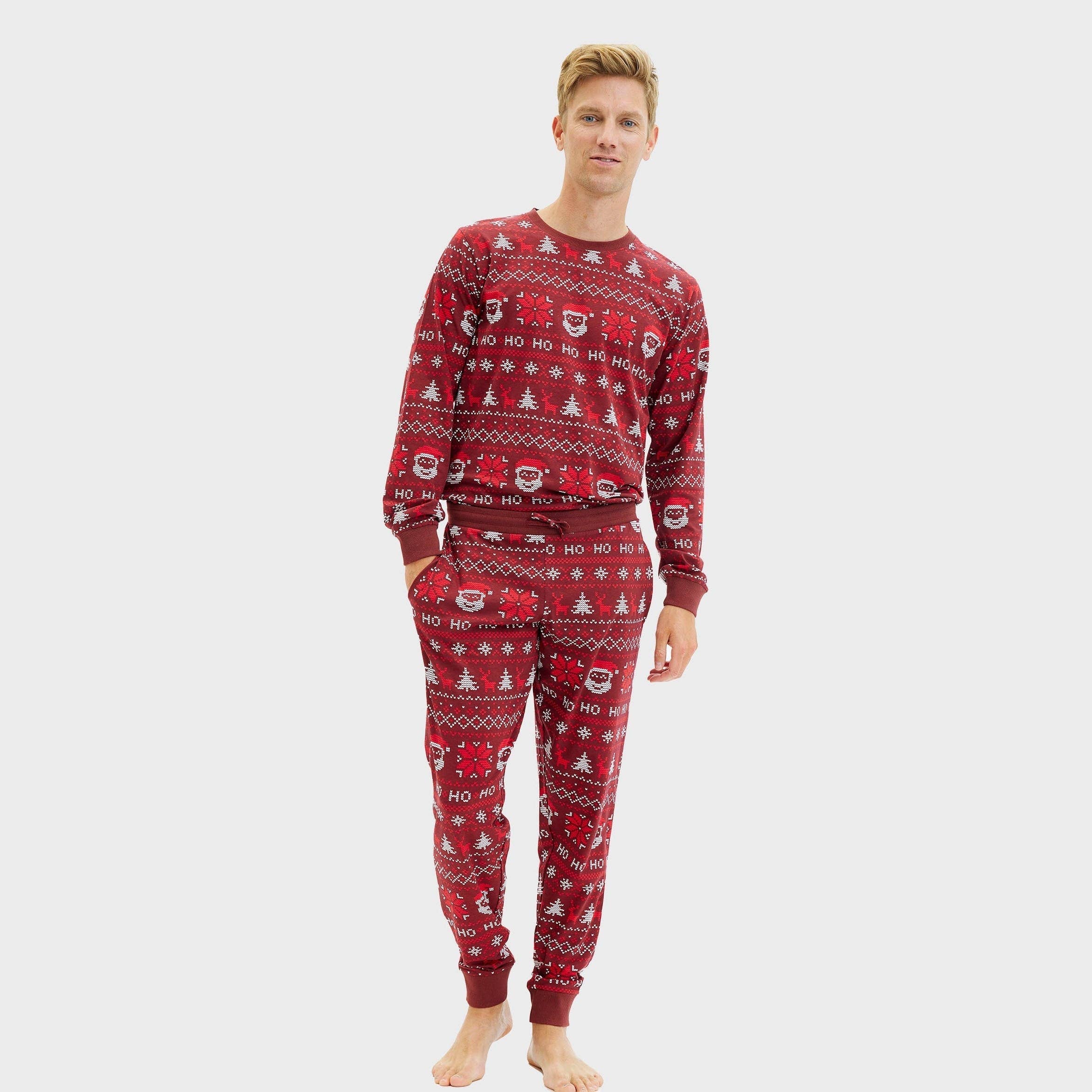 Happy Seasons - Wholesale Sleepwear Set - Men's - Ho Ho Ho Christmas Pajamas – Men2