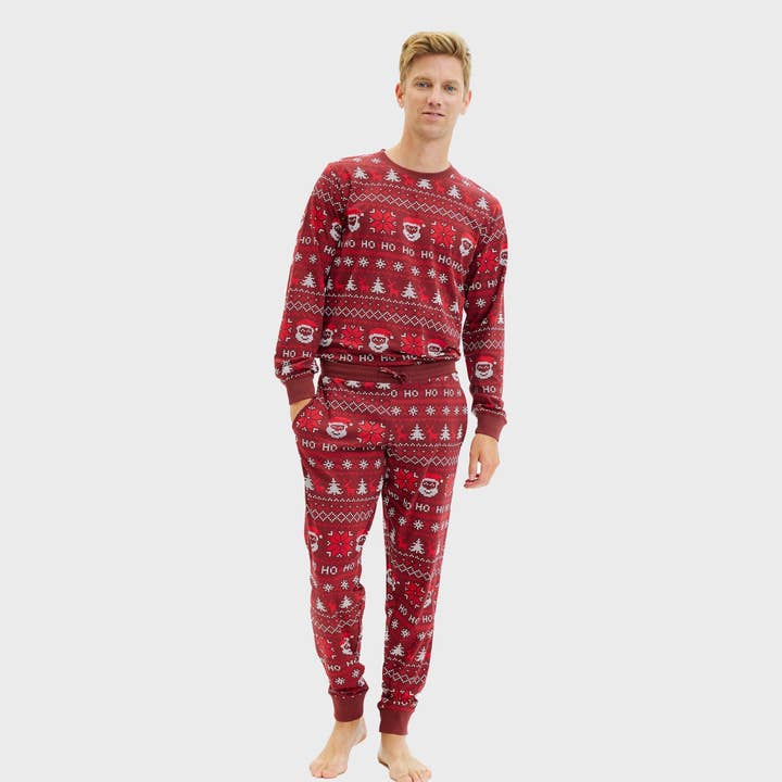 Happy Seasons - Wholesale Sleepwear Set - Men's - Ho Ho Ho Christmas Pajamas – Men2