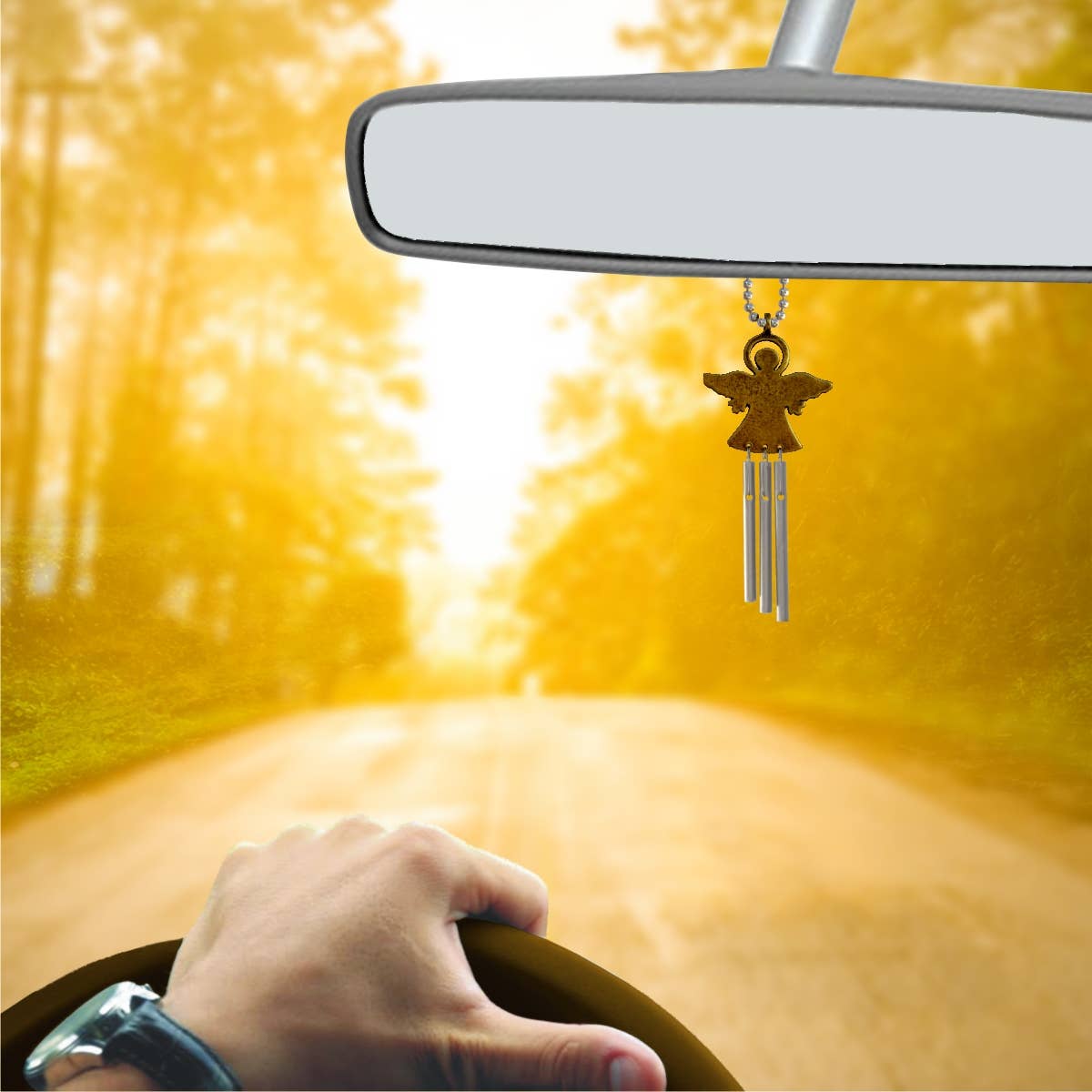 Jacob's Musical Chimes - Venta al por mayor Colgante decorativo para coche - Unisex - Jacob - Carillón musical para coche, diseño de ángel2