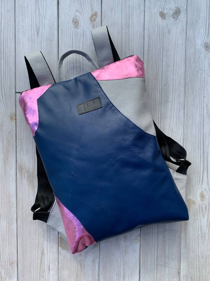 Minimalist Leather Backpack, Personalized Backpack, Leather for wholesale by LeaF