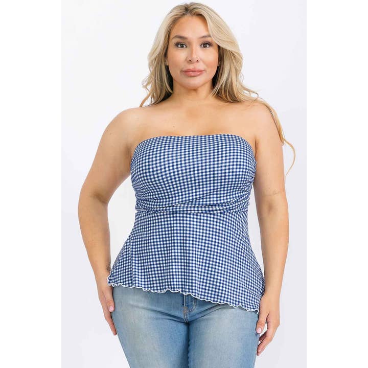 PICNIC HEARTBEAT TUBE
PLUS TOP for wholesale by Black Pearl Clothing
