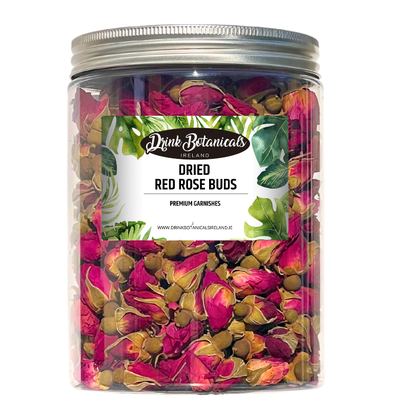 Drink Botanicals Ireland - Wholesale Gedroogde/geperste bloemen - Gedroogde rode rozenknoppen2