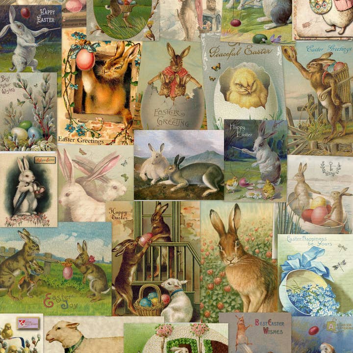 Monahan Papers - Wholesale Flat Wrap - Assorted 11" x 17" 50 Piece Easter Papers Collections1