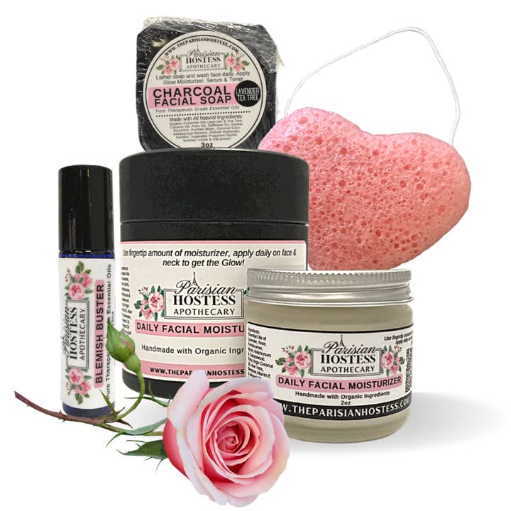 Kit de soins de la peau Petite Parisian Glow pour la vente par The Parisian Hostess