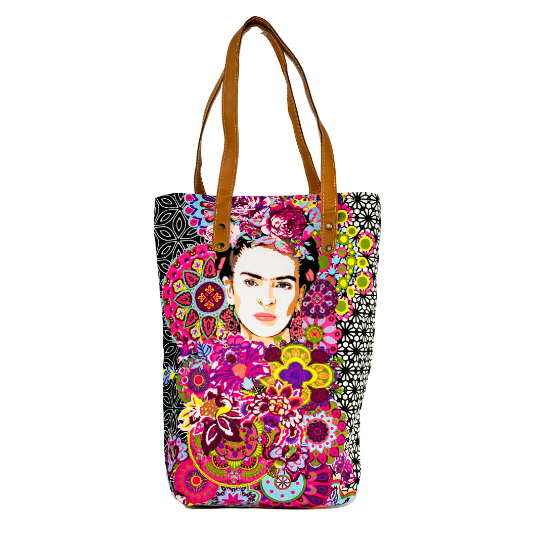 Lumily - Wholesale Tote Bag - Women's - Frida Kahlo Printed Tote Bag with Zipper - Thailand2