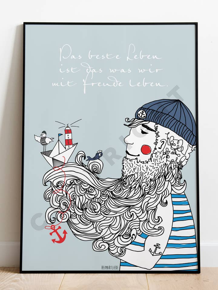 STAMPA - SEA DREAMER LA VITA MIGLIORE per la vendita all'ingrosso da parte di HEIMARTLIEBE®