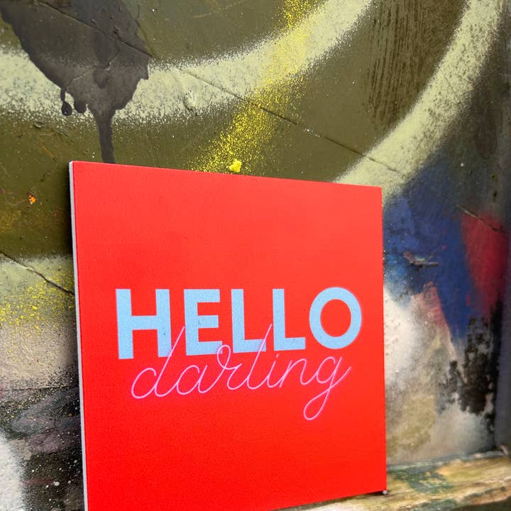 Forex tile 10x10cm - HELLO DARLING - #101030064 for wholesale by Lourens Exclusive