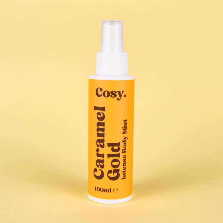 Caramel Gold 100ml Intense Body Mist for wholesale by Cosy Cosmetics