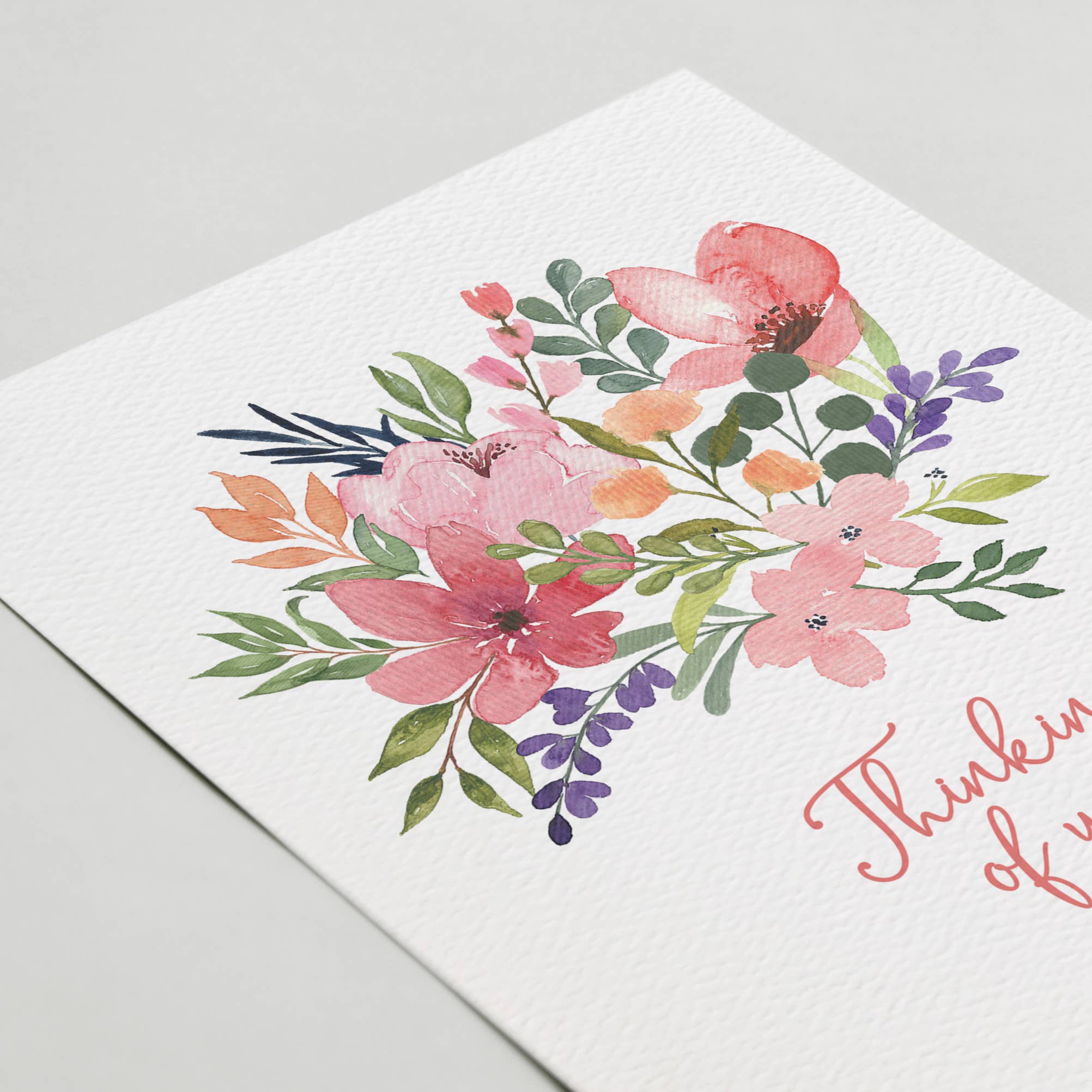 Blue Thistle - Wholesale Sympathy Card - Thinking of You, Grief Card, Condolence, Floral Sympathy1