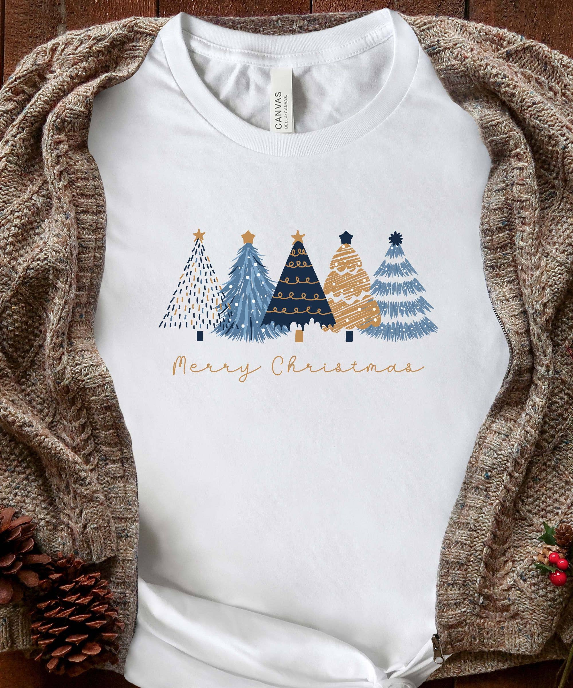 Midday USA - Wholesale T-Shirt (Graphic) - Women's - Minimalist Christmas Tree Tshirt0