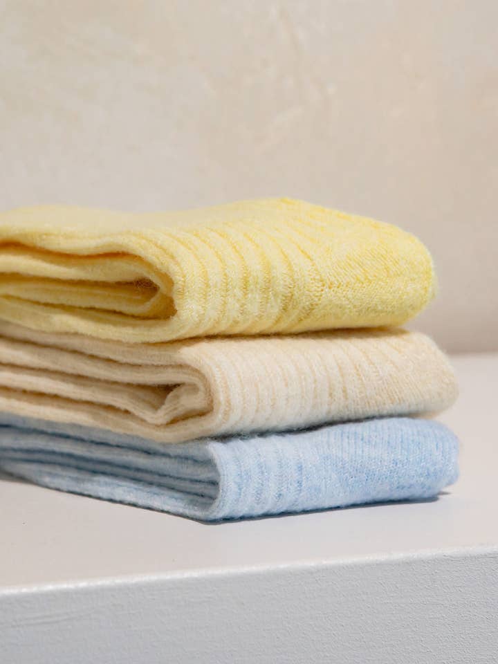 Bed & Butter - Wholesale Socks – Women's - The Comfiest Socks - Lite - Light Blue (NEW!)2