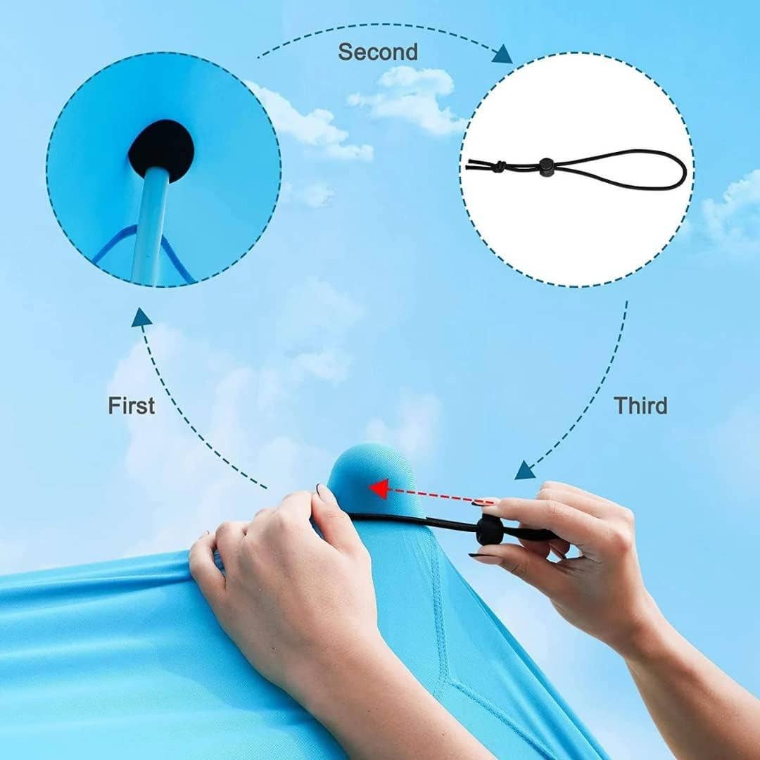 ROFFT USA LLC – wholesale Tent – Pop Up Beach Tent and Beach Canopy Sun Shelter UPF50+ with Sand Shovel, Ground Pegs and Aluminum Poles Beach Shade Beach Tent pop up Shade Beach Tent Sun shelter Beach Canopy Tent Sun Shade10