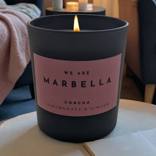 Concha - Lemongrass & Ginger - Luxury Candle for wholesale by We Are Marbella