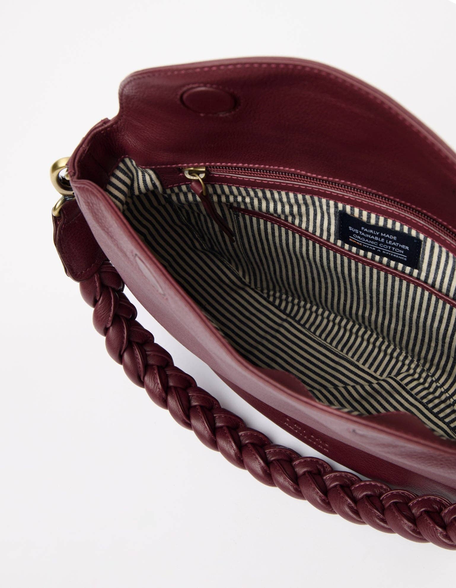 O My Bag - Wholesale Shoulder Bag - Women's - Lana - Dark Cherry Soft Grain4