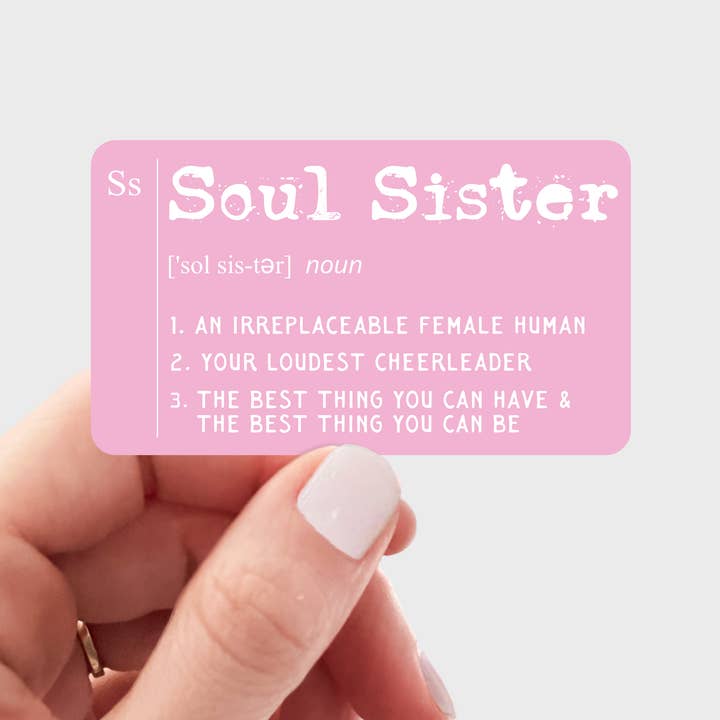 Soul Sister Sticker - definition, best friend, besties for wholesale by Yarnival