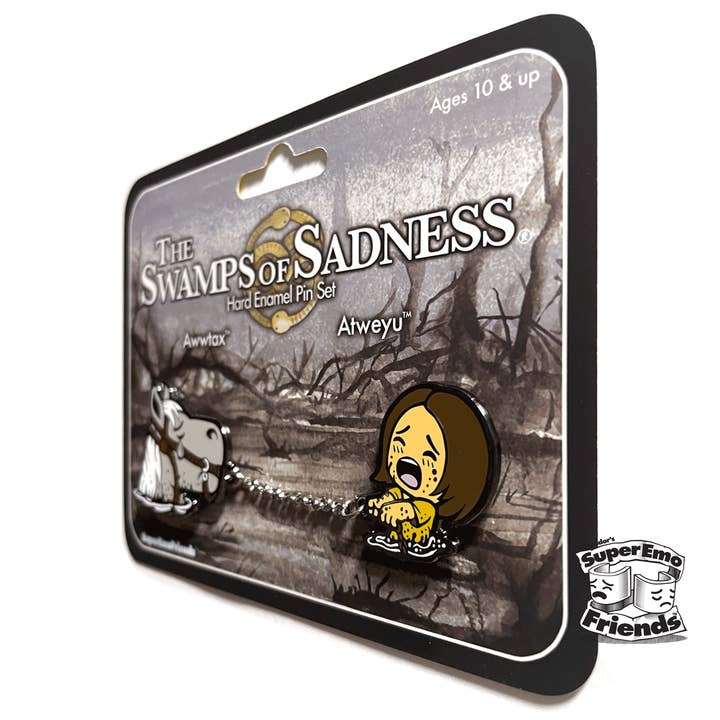 SuperEmoFriends – wholesale Lapel pin/button – SuperEmo Swamp of Sadness Pinset1