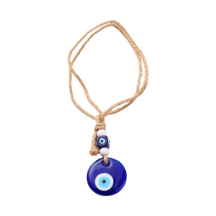 Evil Eye Hanging with a Jute Cord for wholesale by VIE