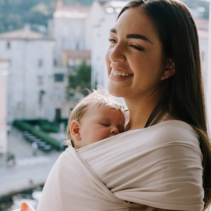 Boba Serenity Baby Wrap Organic Stone for wholesale by Boba