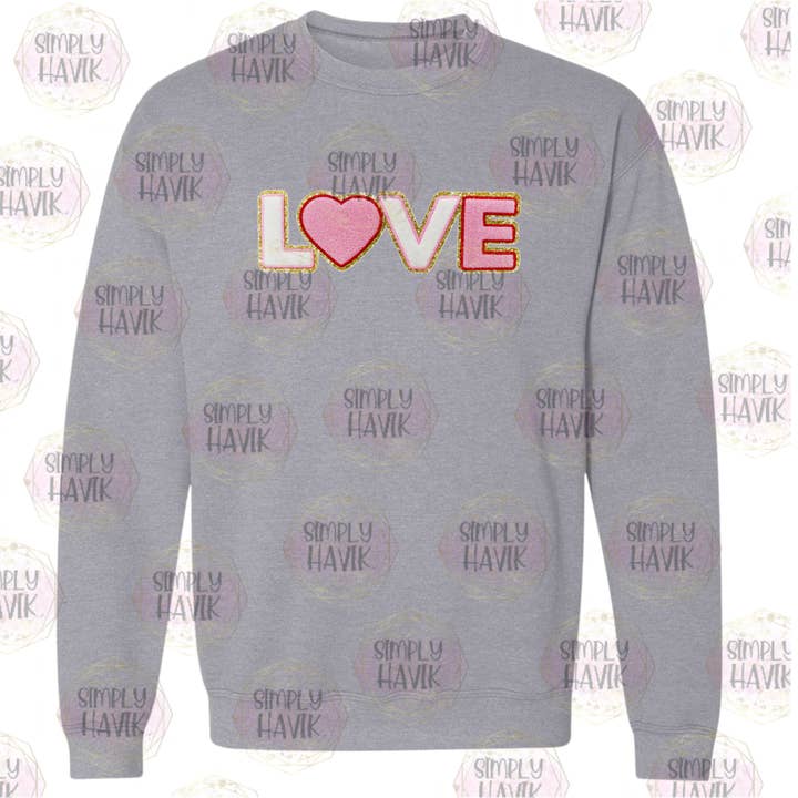 Love SweatShirt for wholesale by Simply Havik